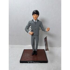 George Harrison Beatles Figure Hamilton Gifts 1991 w/ Stage Apple Corp 10"